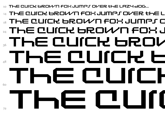 Lunasol font waterfall